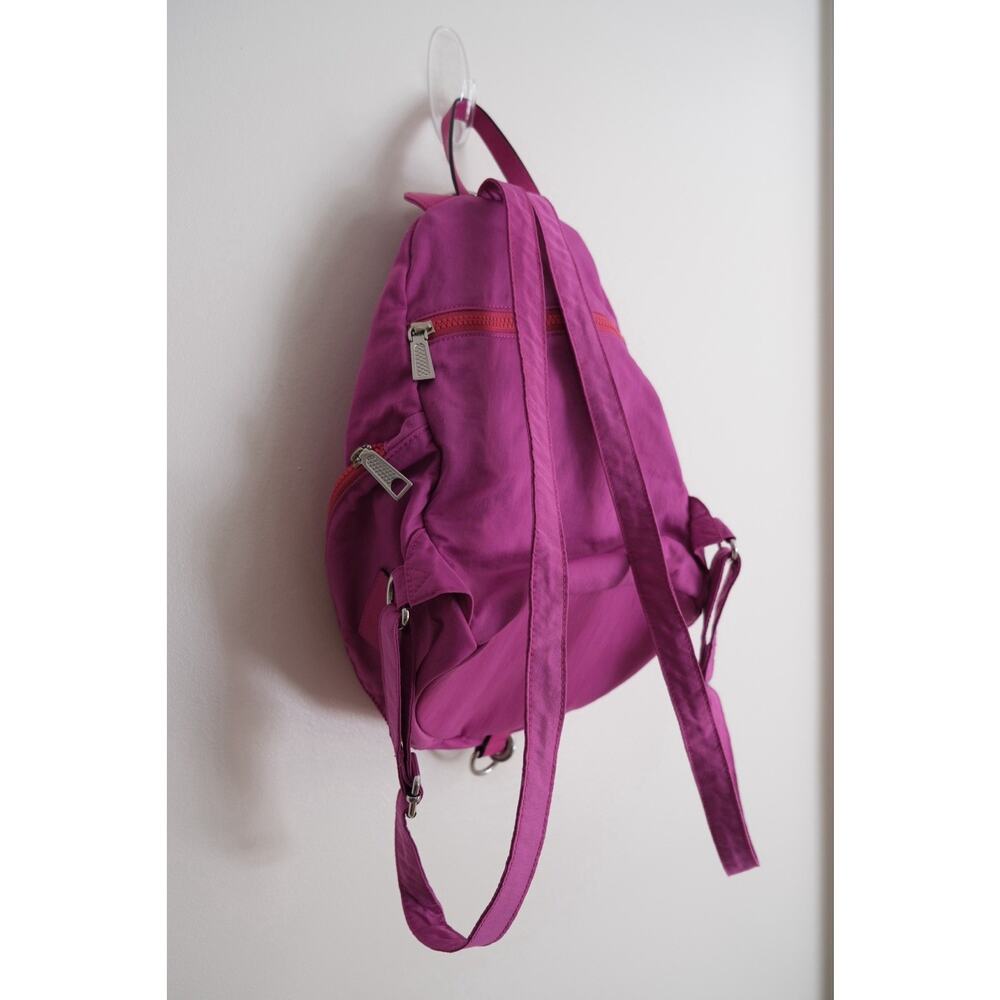 Rebecca Minkoff Julian Hot Pink Nylon/Leather Backpack PRODUCTION SAMPLE - Picture 7 of 12